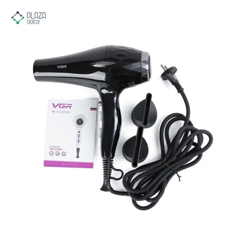 سشوار حرفه‌ای 2200 وات وی جی ار مدل V-413 — تصویر ۵