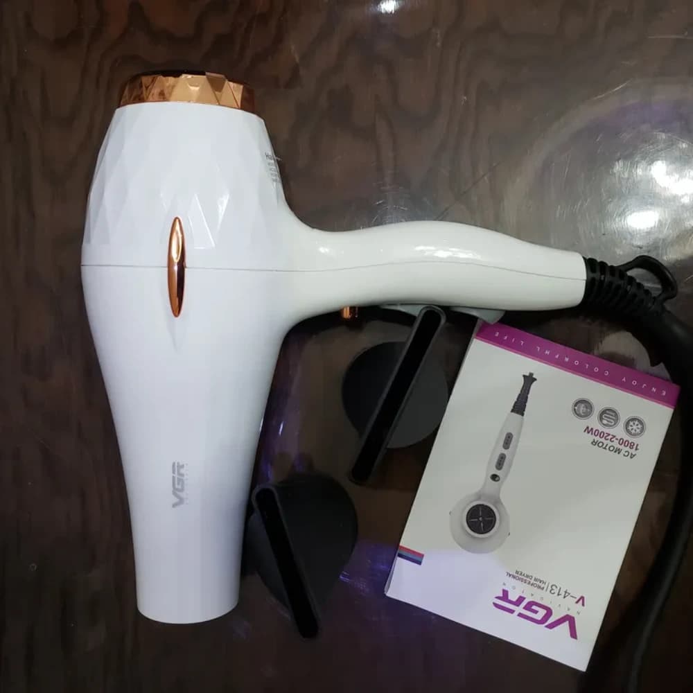 سشوار حرفه‌ای 2200 وات وی جی ار مدل V-413 — تصویر ۱۱