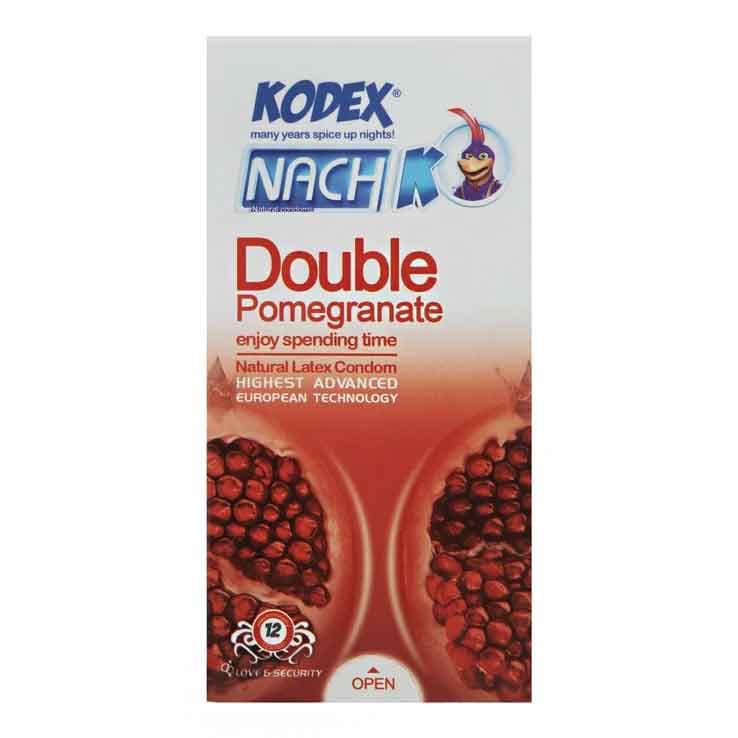 کاندوم کدکس انار دابل Double Pomegranate بسته 12 عددی — تصویر ۲
