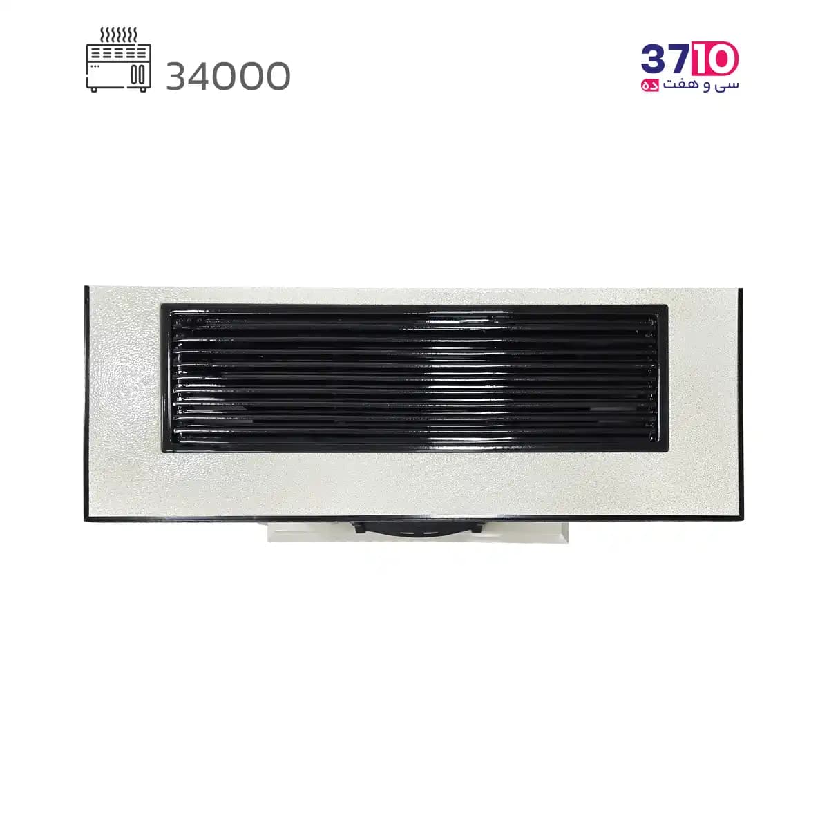 بخاری شومینه ایمن گاز مشهد 34000 طرح چکشی سفید طلایی مدل شروین B کلاسیک — تصویر ۴