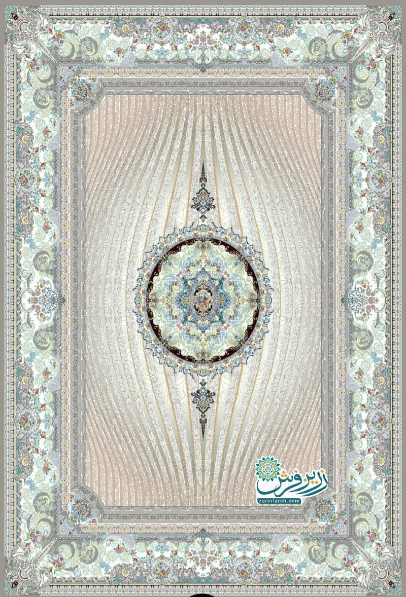 فرش 1200 شانه طرح نیاتوس ترمه – تمام نخ اکریلیک