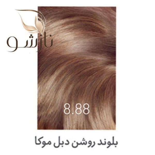 رنگ موی بلوند روشن دبل موکا کیت زی فام شماره8.88
