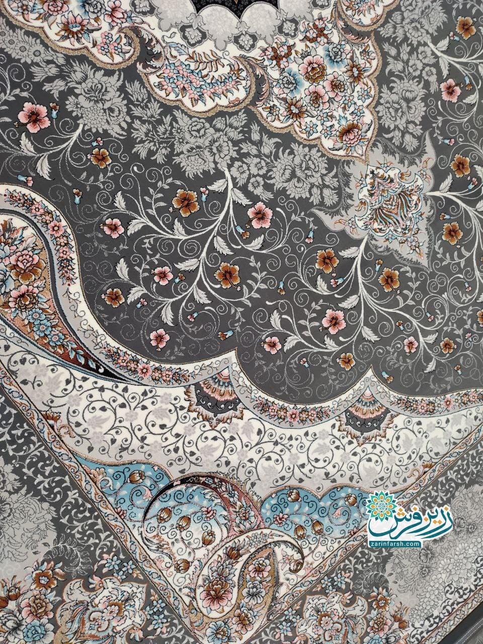 فرش سوگند 102 دودی 700 شانه – تمام نخ اکریلیک — تصویر ۴