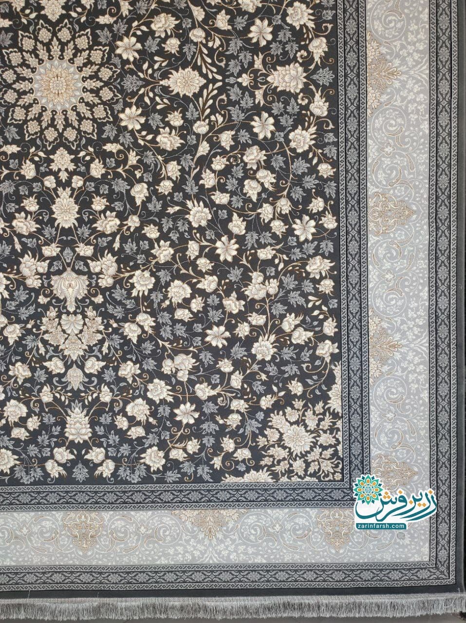 فرش تلما دودی 700 شانه – تمام نخ اکریلیک — تصویر ۳