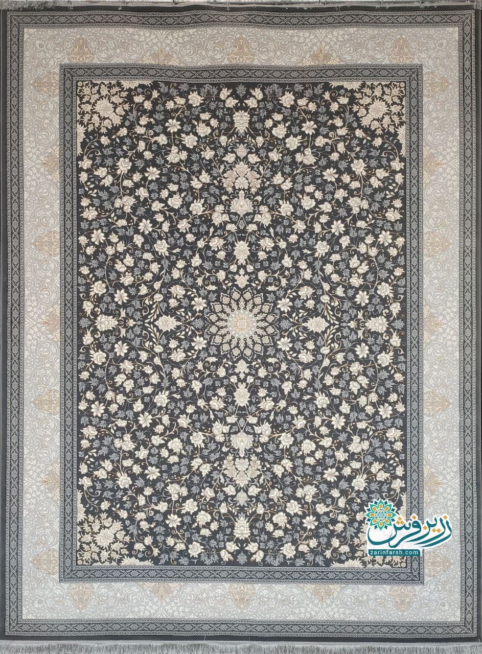 فرش تلما دودی 700 شانه – تمام نخ اکریلیک — تصویر ۲