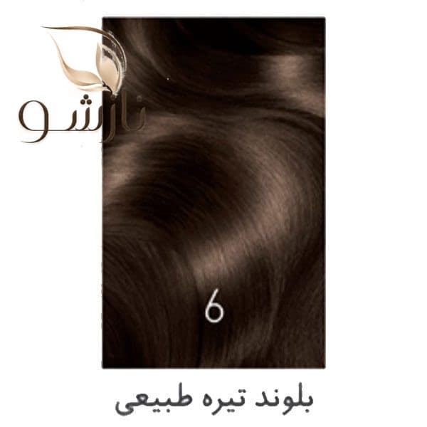 رنگ موی بلوند تیره طبیعی کیت زی فام شماره 6