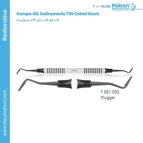 قلم کامپوزیت Plugger TIN Coted Black // فالکن