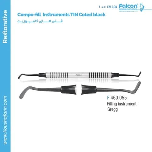 قلم کامپوزیت Filling Instrument Gregg TIN Coted Black // فالکن