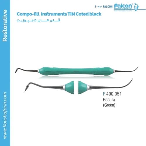 قلم کامپوزیت Fissura (Green) TIN Coted Black // فالکن | کوشا
