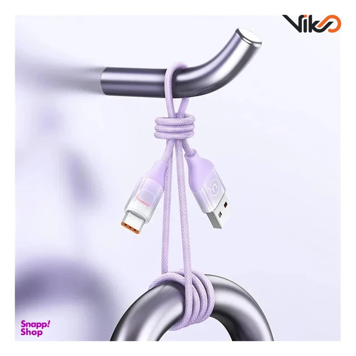کابل تبدیل USB به Type-C یوسمز مدل US-SJ636 طول 1.2 متر — تصویر ۳