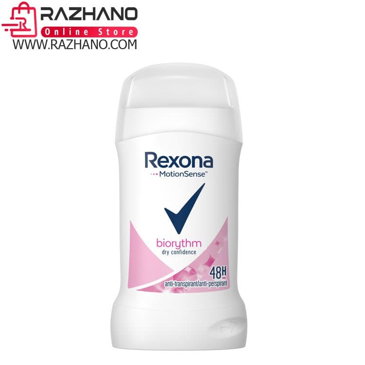 مام صابونی رکسونا صورتی زنانه مدل Rexona powder dry مقدار 40 گرم
