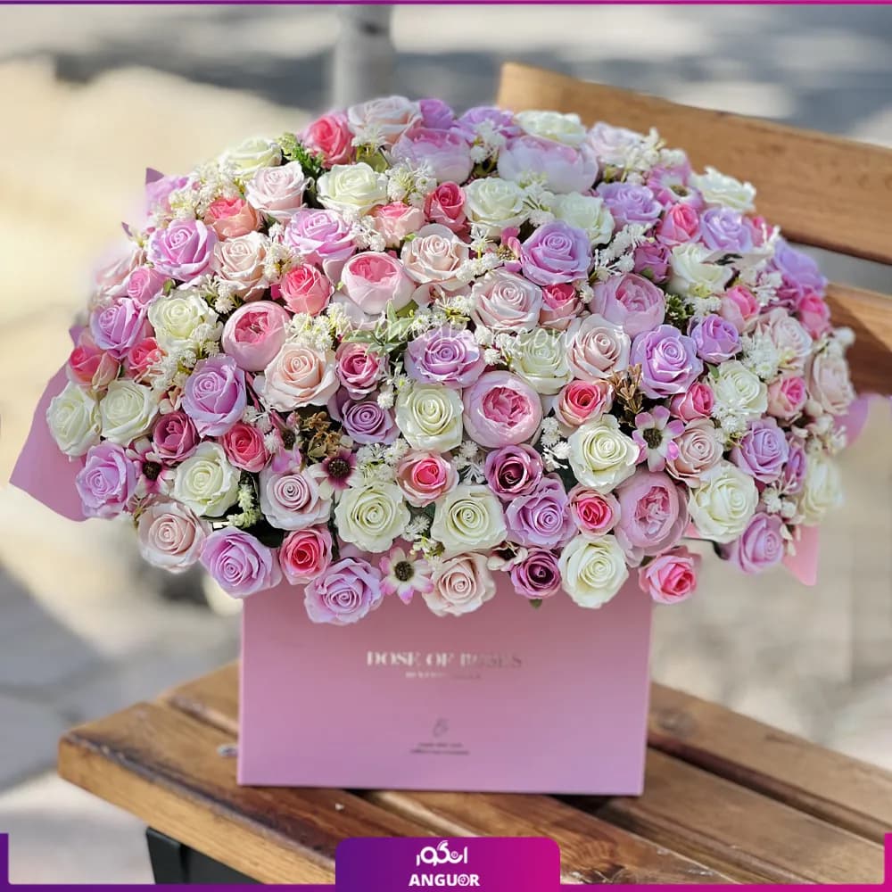 باکس گل مصنوعی هدیه ای ماندگار