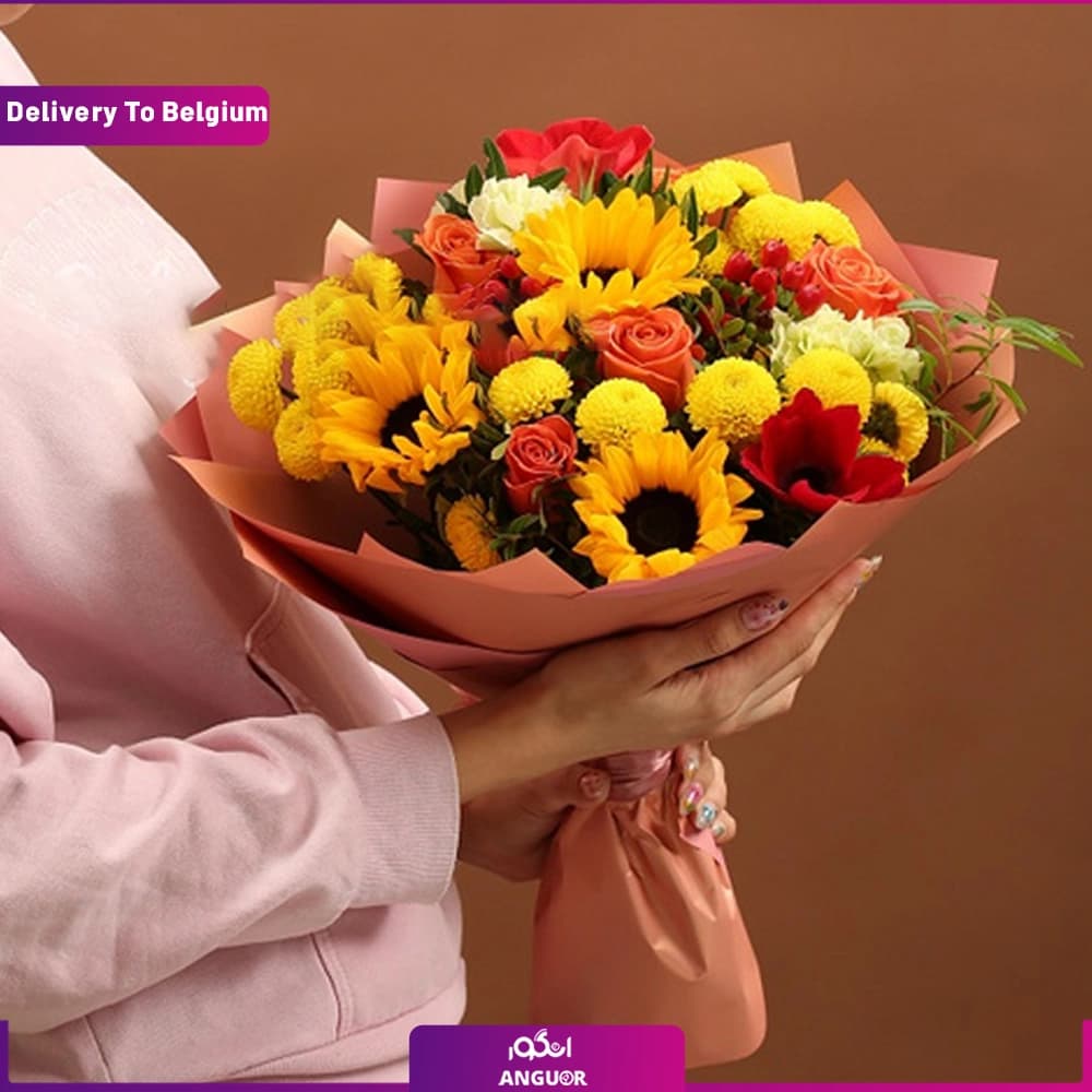 دسته گل زیبا (تحویل در بلژیک)