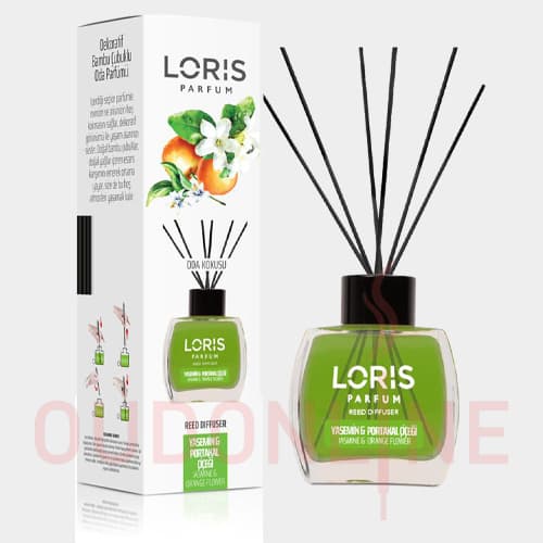خوشبو کننده هوا لوریس Loris مدل جازمین و اورنج فلاور ( یاس و گل پرتقال ) Jasmin & Orange Flower حجم 120 میلی لیتر