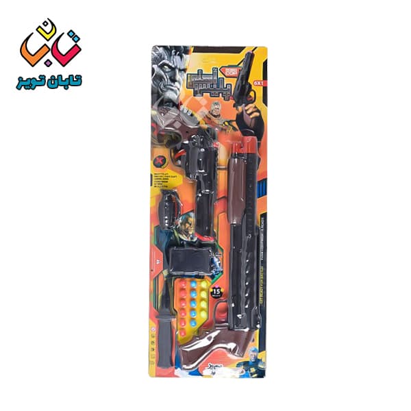 ست تپانچه پلیس آهنی 2 تفنگه 300282 اسپادان (32)