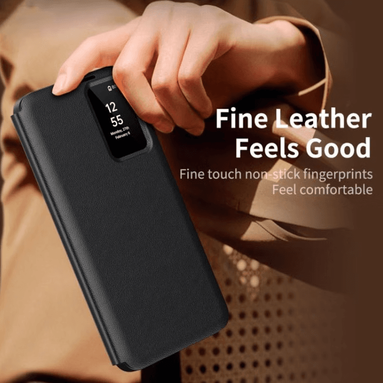 کیف هوشمند S25 Ultra کلاسوری سنسوردار مدل Smart View Wallet Case — تصویر ۴
