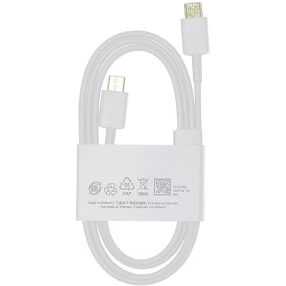 کابل اورجینال دو سر تایپ سی سامسونگ سوپرفست شارژ با قابلیت انتقال اطلاعات 3 آمپر ساخت ویتنام