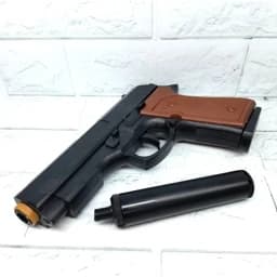 تفنگ کلت اسباب بازی صدا خفه کن دار ساچمه ایجدید — تصویر ۶