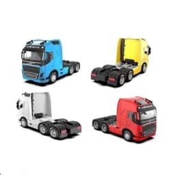 ماشین فلزی کامیون تریلی کشیده ولوو 6 چرخ Volvo FH موزیکال ماکت اسباب بازی شادینو — تصویر ۳