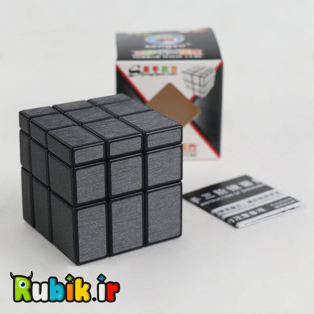 روبیک حجمی آینه ای 3×3 شنگ شو خاکستری — تصویر ۳