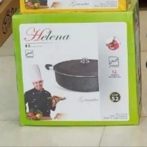 ماهیتابه ی گرانیتی ضخیم مارک هلنا سایز ۵۲ — تصویر ۳