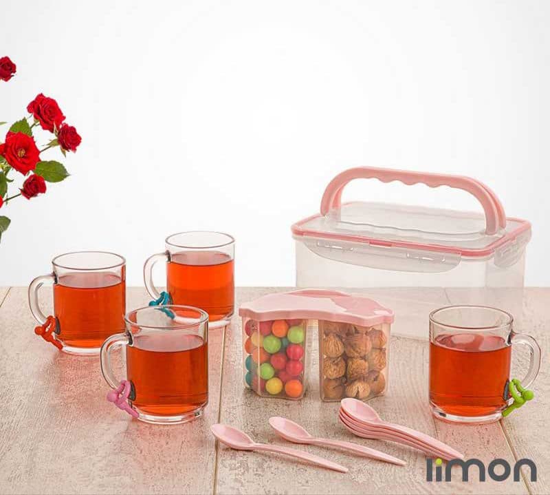 ست چایخوری ۴ نفره ی لیمون