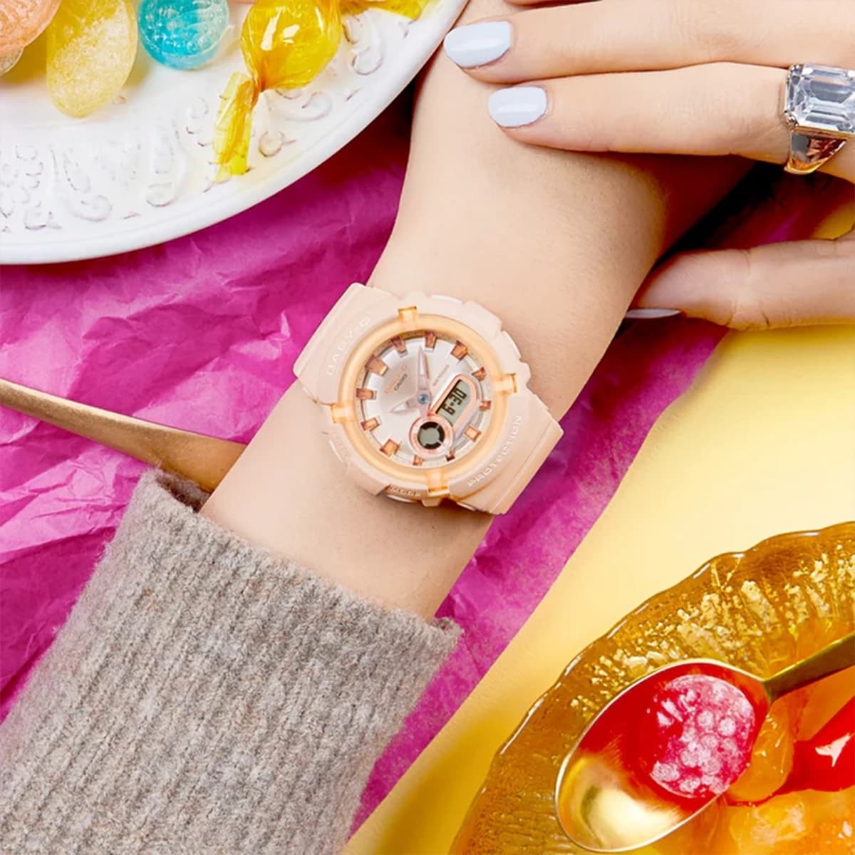 ساعت مچی زنانه کاسیو بیبی جی مدل Casio Baby-G BGA-280SW-4ADR — تصویر ۸