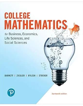 و دانلود نسخه کامل کتاب زبان اصلی College Mathematics for Business, Economics, Life Sciences, and Social Sciences | دانلود کتاب خارجی