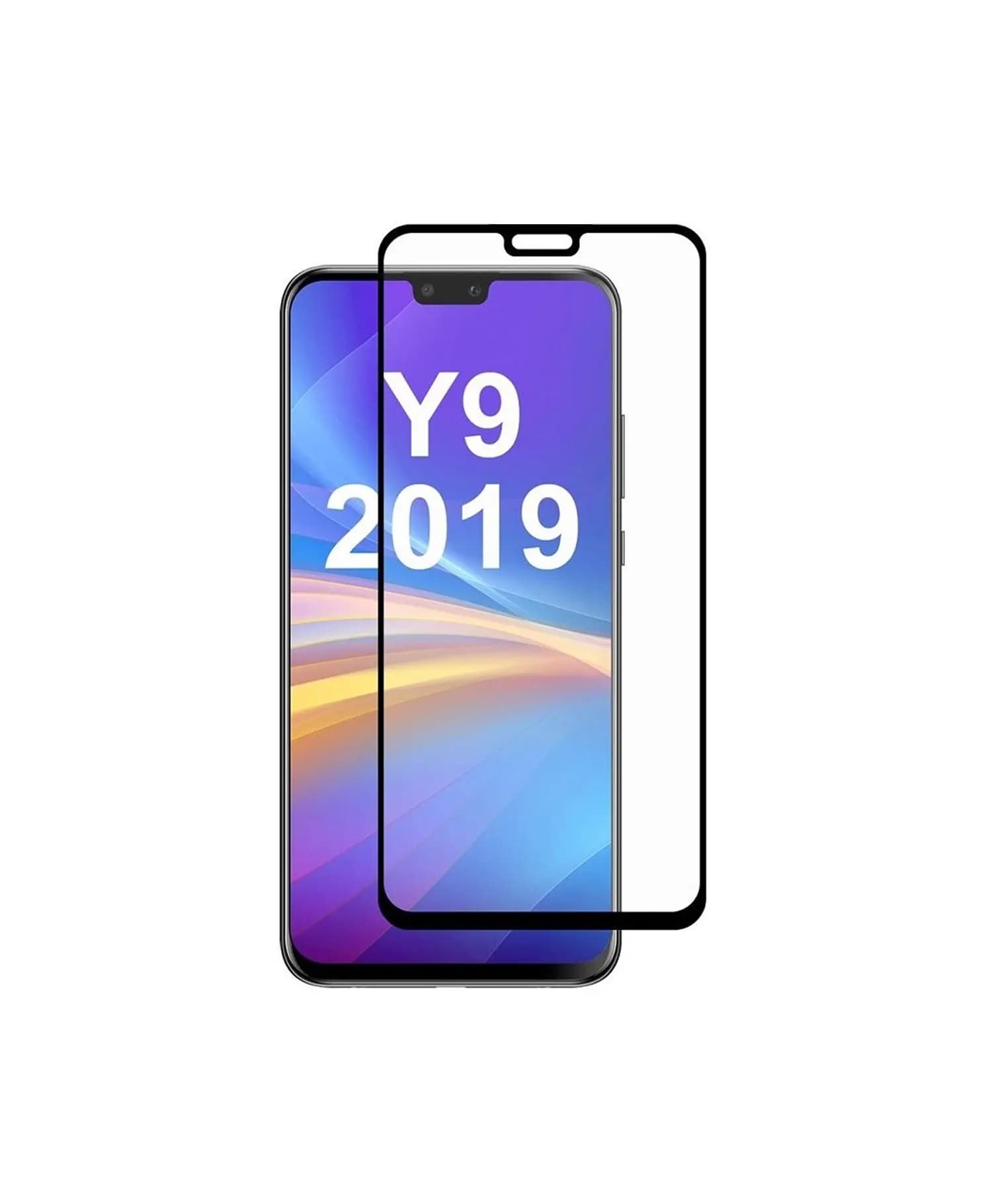گلس فول Super D مشکی گوشی موبایل هوآوی Huawei Y9 2019