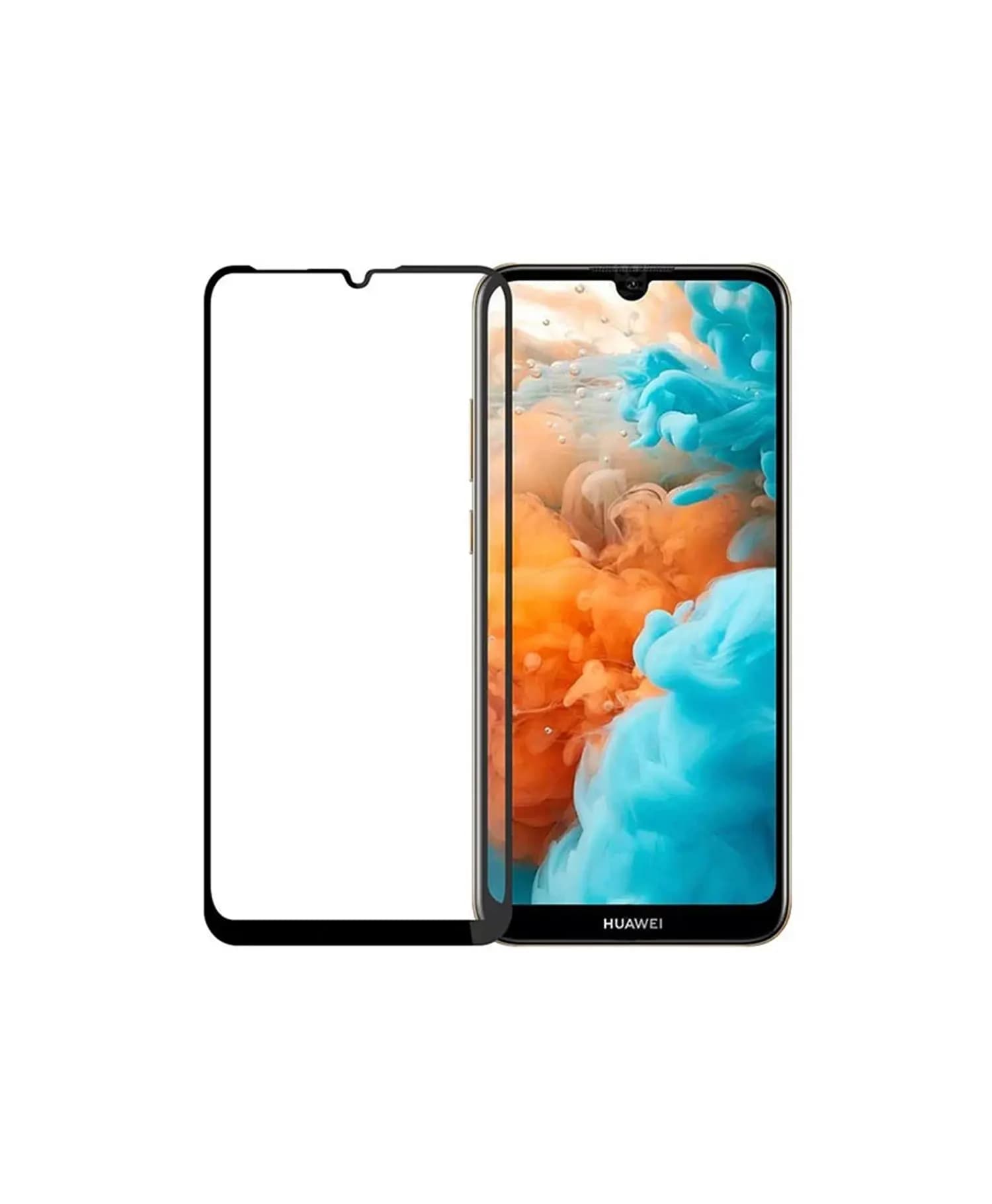 گلس فول Super D مشکی گوشی موبایل هوآوی Huawei Y6 2019