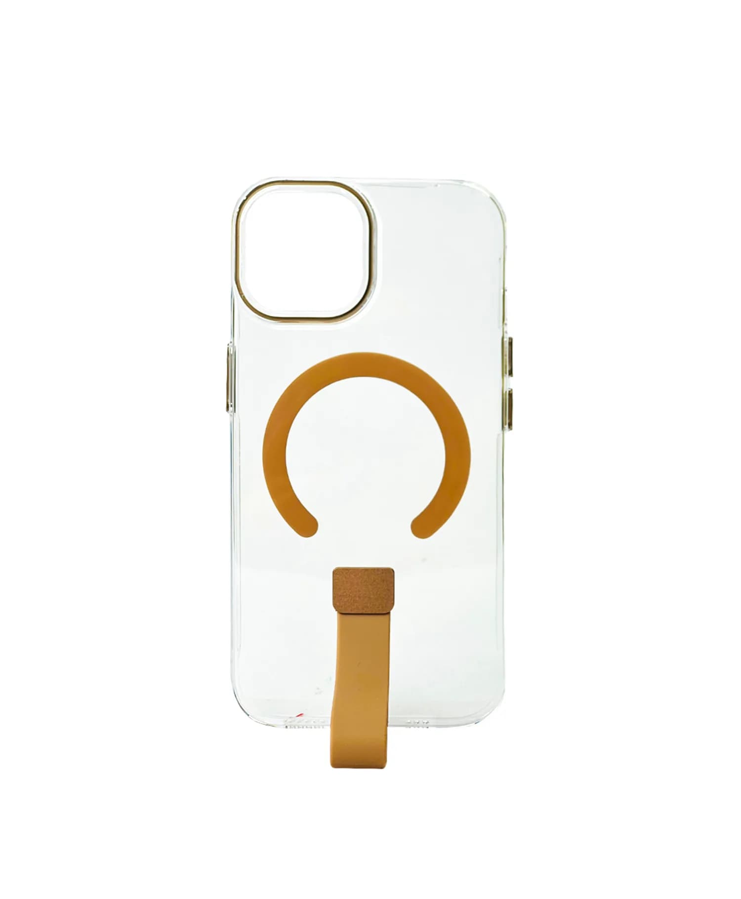 قاب شیشه ای مگسیفدار با بند انگشتی لینکس گوشی آیفون Iphone 15