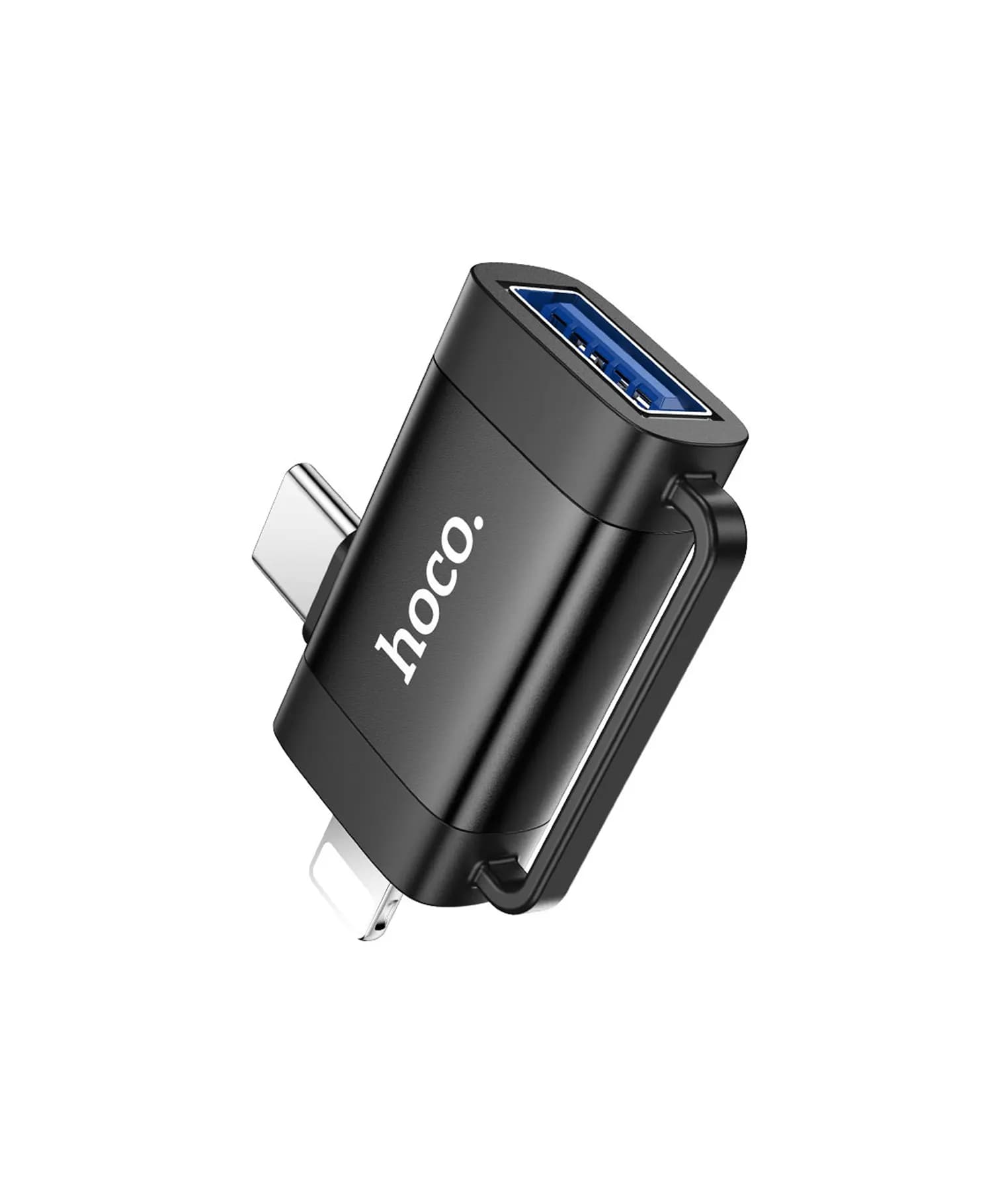 تبدیل USB به Type-Cو Lightning هوکو UA31F — تصویر ۲