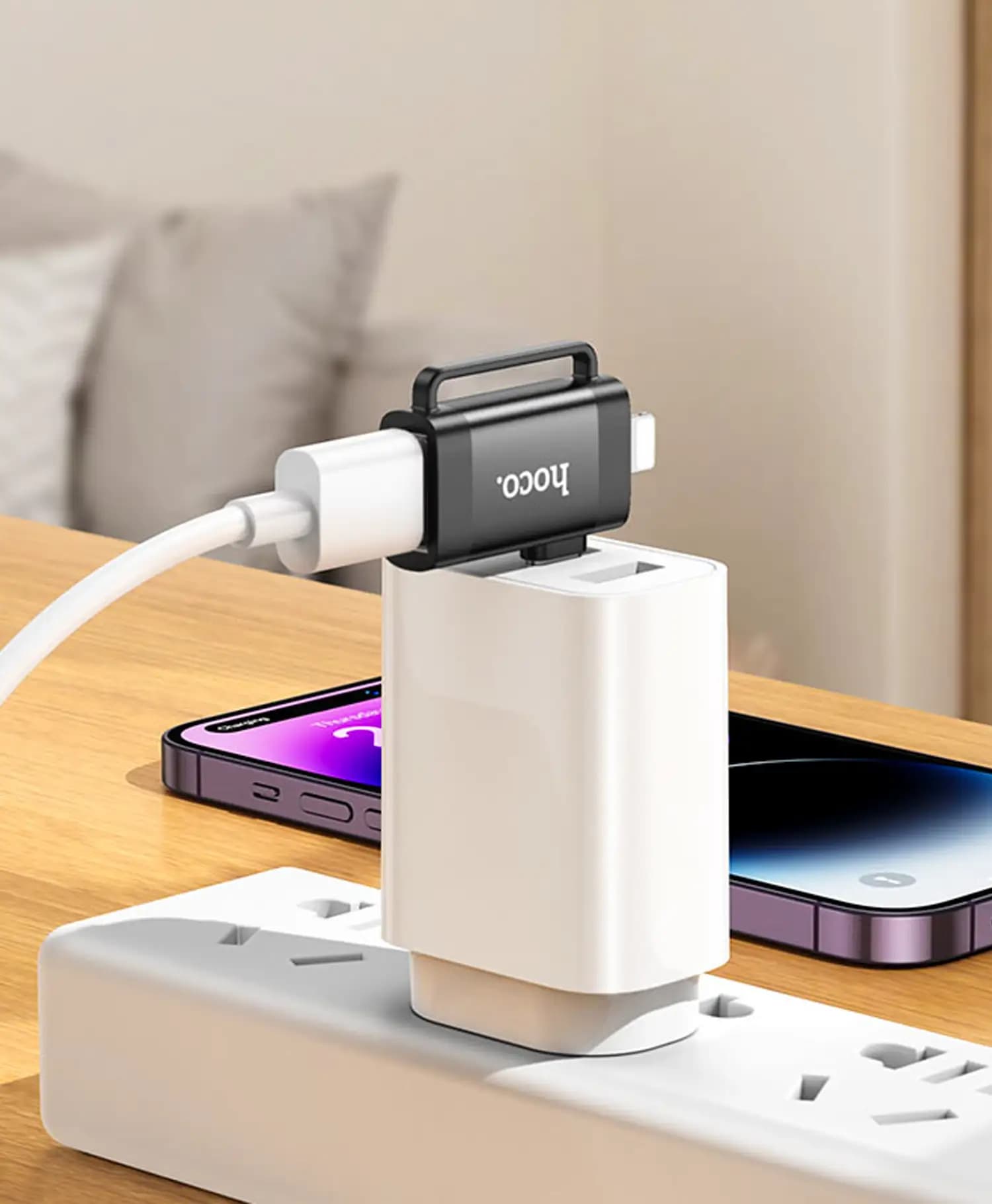 تبدیل USB به Type-Cو Lightning هوکو UA31F — تصویر ۴