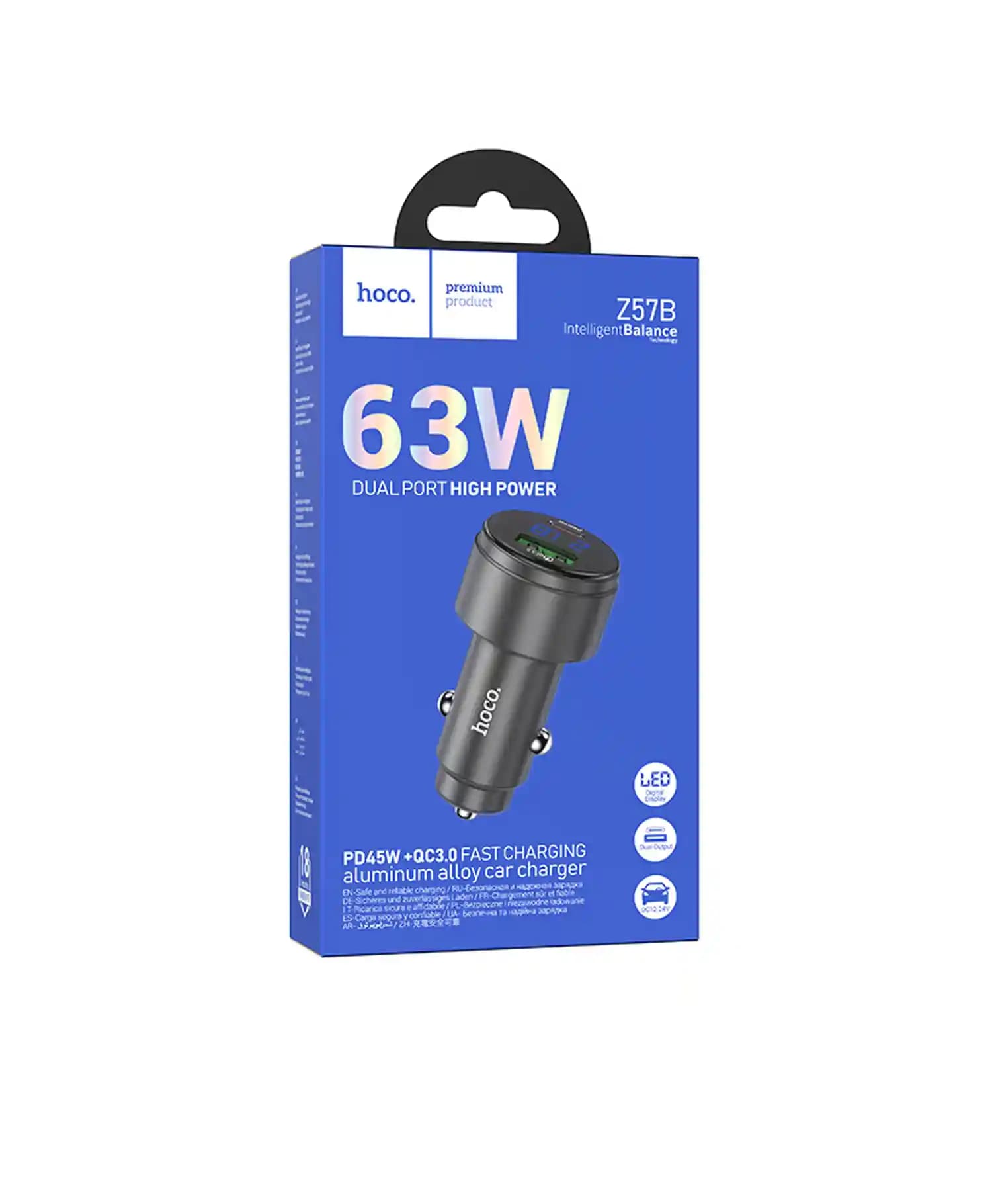 شارژر فندکی خودرو هوکو مدل Z57B PD63W — تصویر ۵