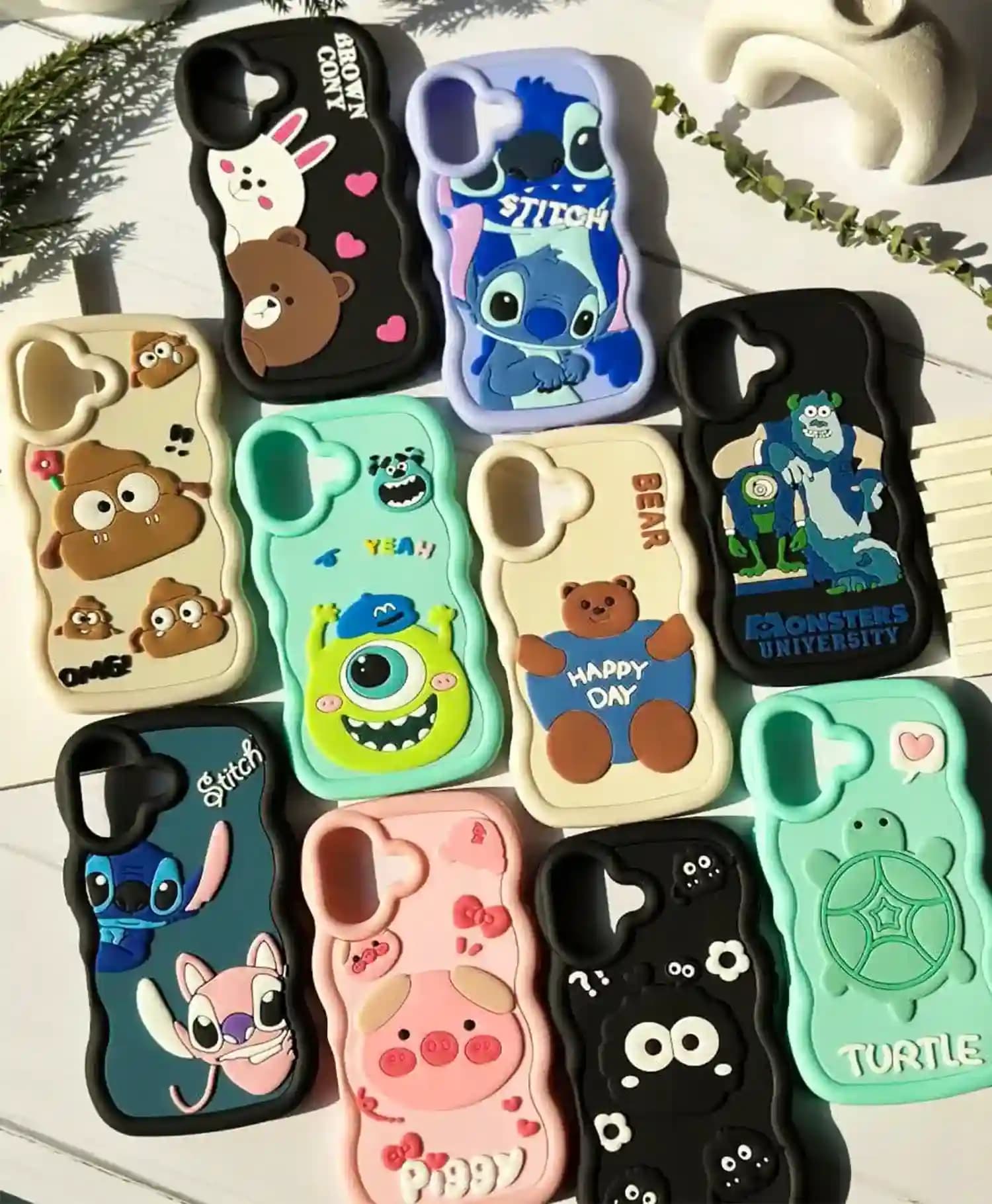 قاب سیلیکونی برجسته عروسکی گوشی آیفون Iphone 16 — تصویر ۲