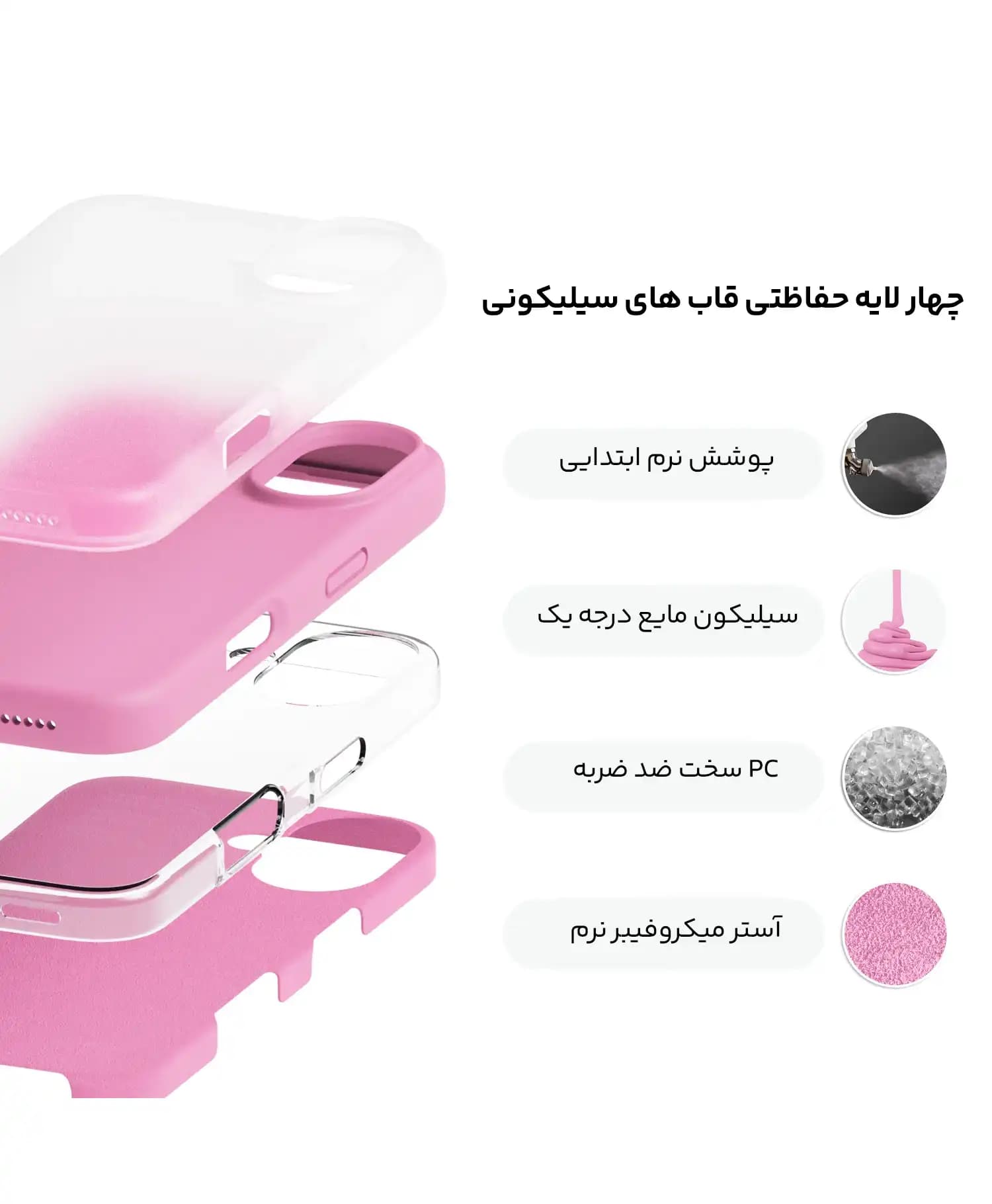 قاب سیلیکونی اورجینال گوشی موبایل آیفون Iphone 16 — تصویر ۴