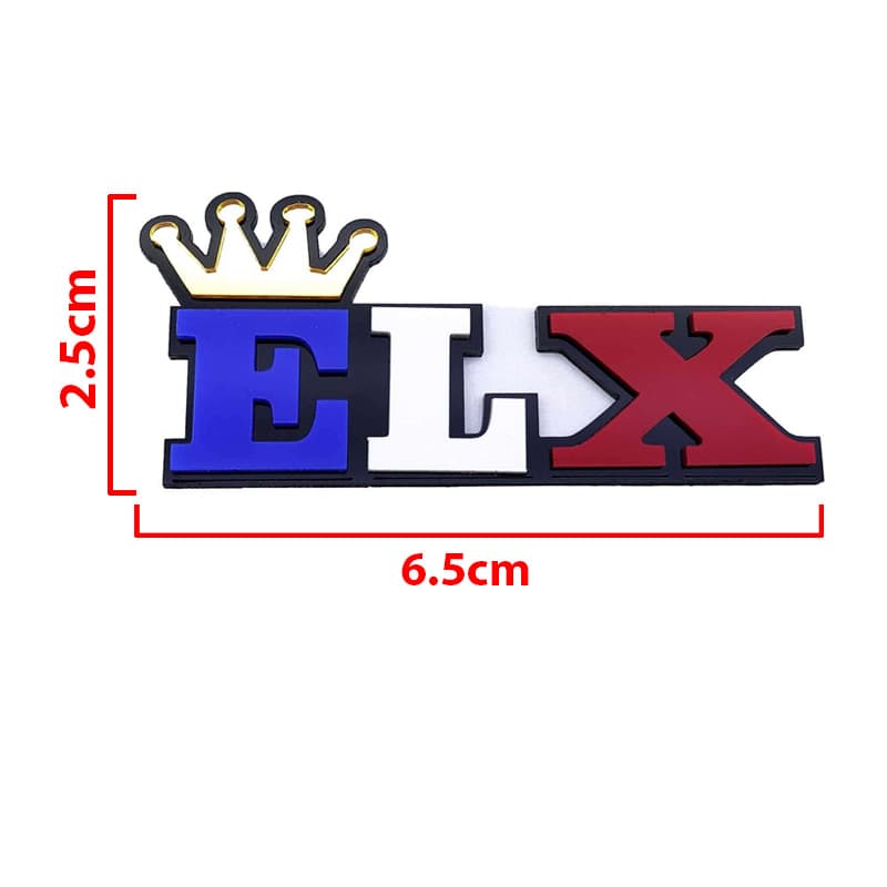 آرم پلکسی ELX با تاج – رنگ فرانسه — تصویر ۲
