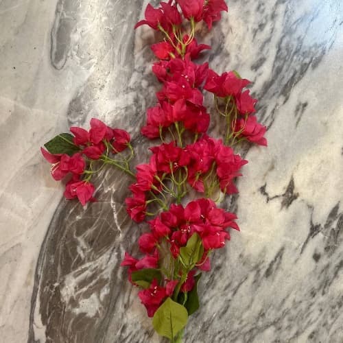 شاخه شکوفه مصنوعی گل کاغذی رنگ سرخ آبی جدید