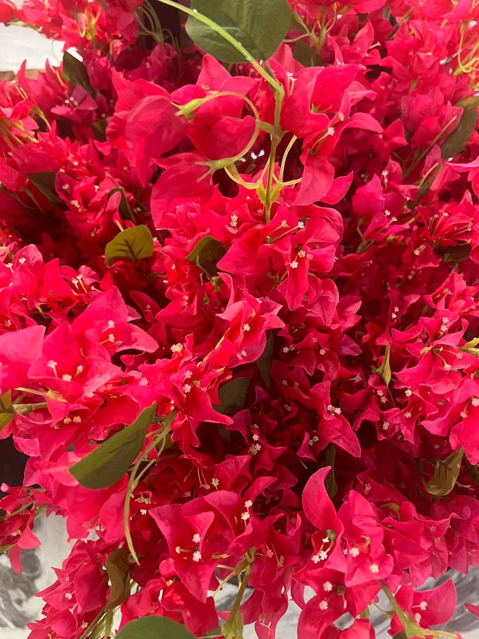 شاخه شکوفه مصنوعی گل کاغذی رنگ سرخ آبی جدید — تصویر ۴