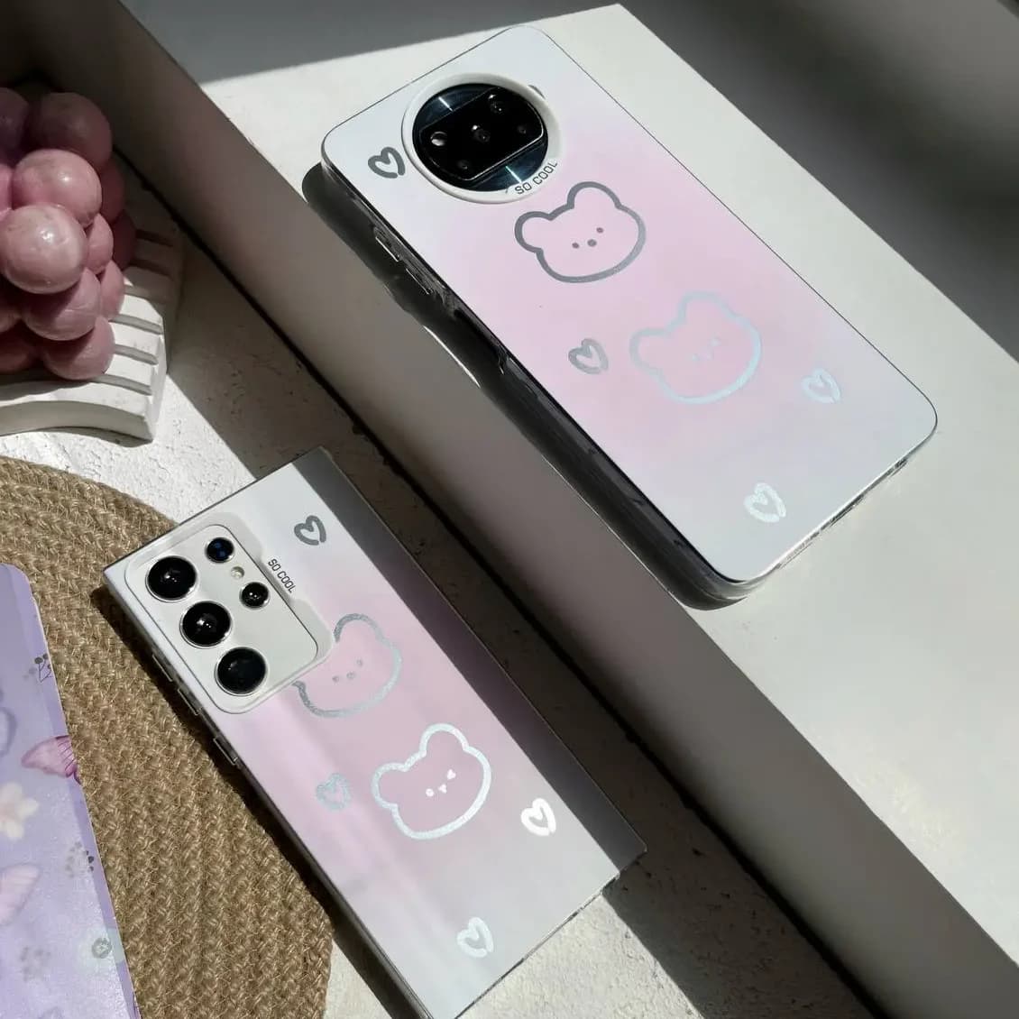 قاب So Cool طرح خرس و قلب (470)