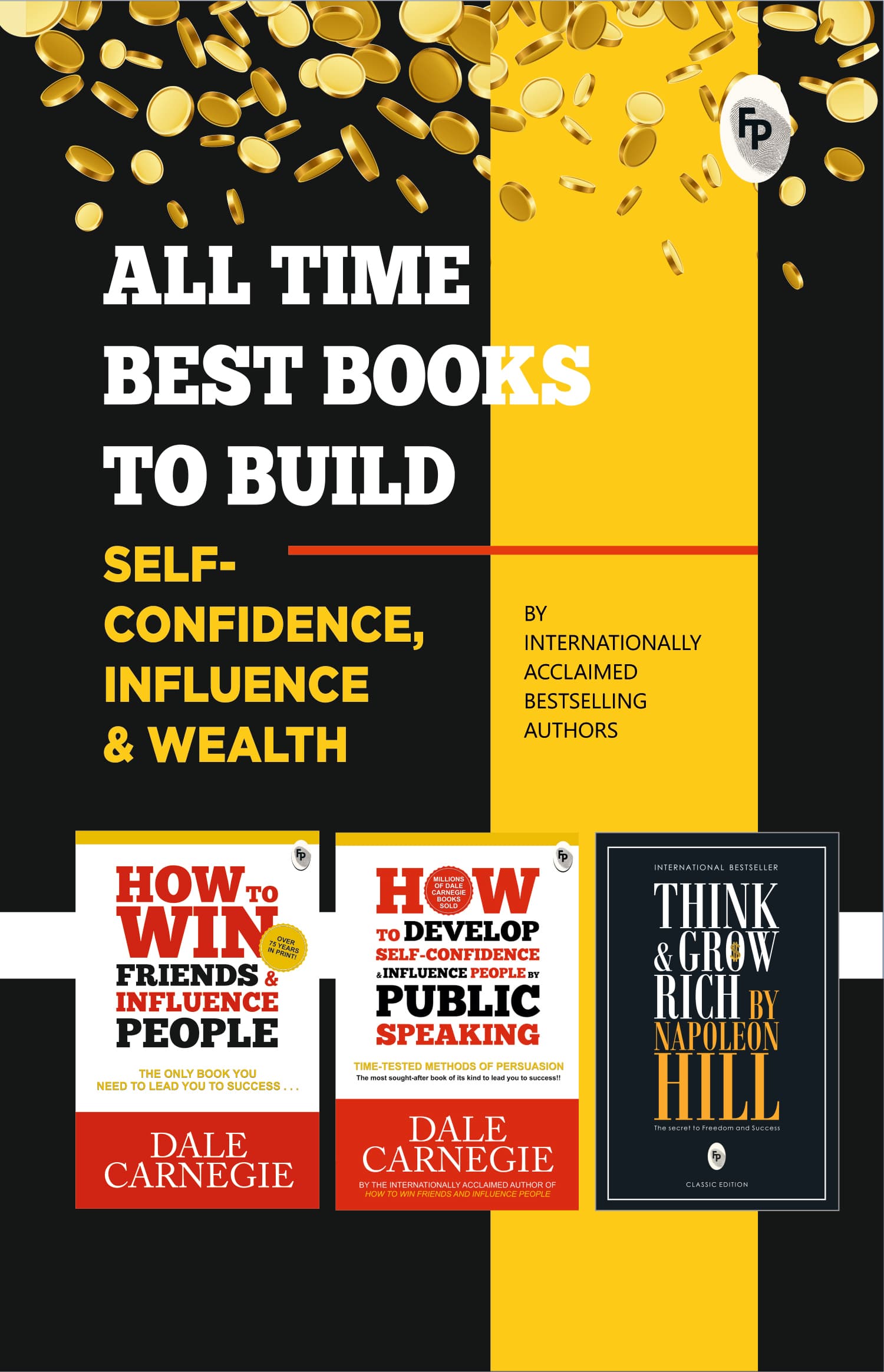 All Time Best Books To Build Self-Confidence, Influence & Wealth (Box Set of 3 Books)