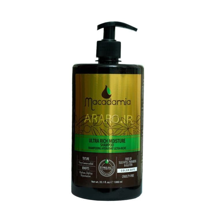 شامپو فری سولفات ماکادمیا مدل 1000ml ultra rich moisture