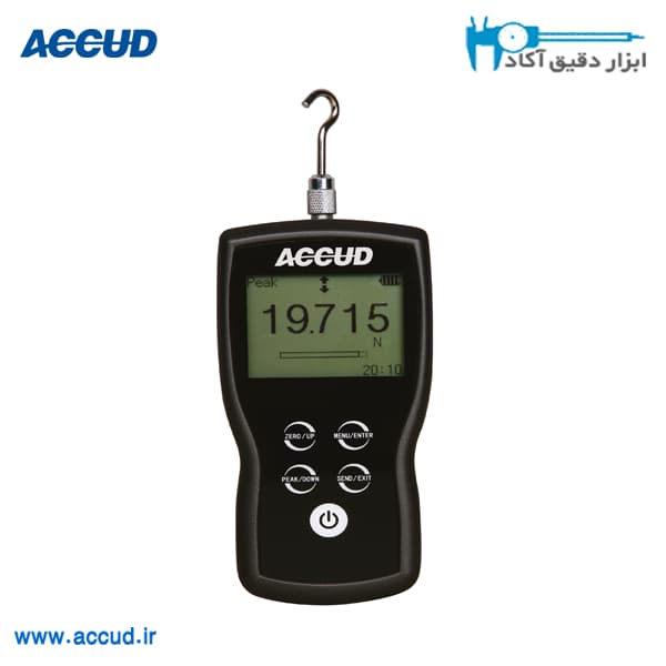 نیروسنج دیجیتال کشش و فشار 50 نیوتن Accud (اکود با گارانتی شرکتی) مدل DF50E