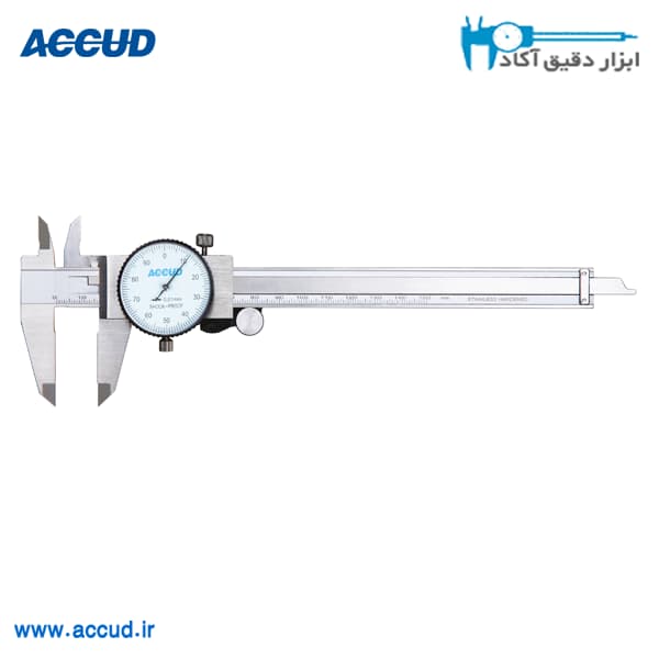 کولیس ساعتی 20 سانتیمتر دقت 0.01 Accud (اکود با گارانتی شرکتی) مدل 101-008-11