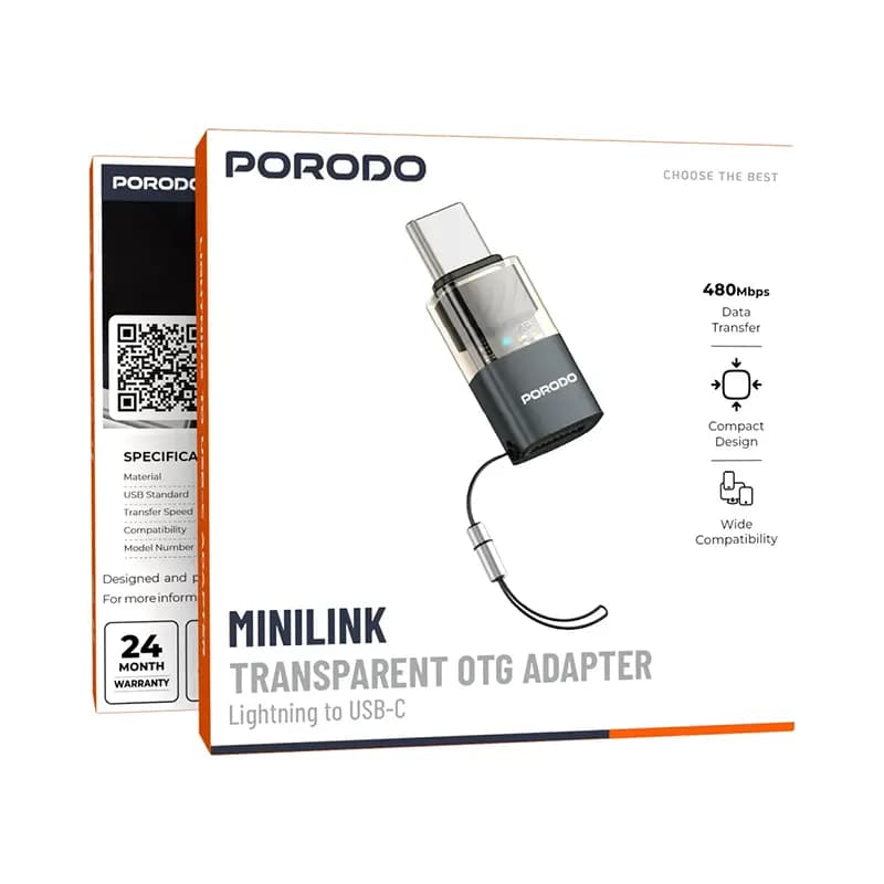 تبدیل OTG پرودو مدل PORODO PDLTOC50GY — تصویر ۶