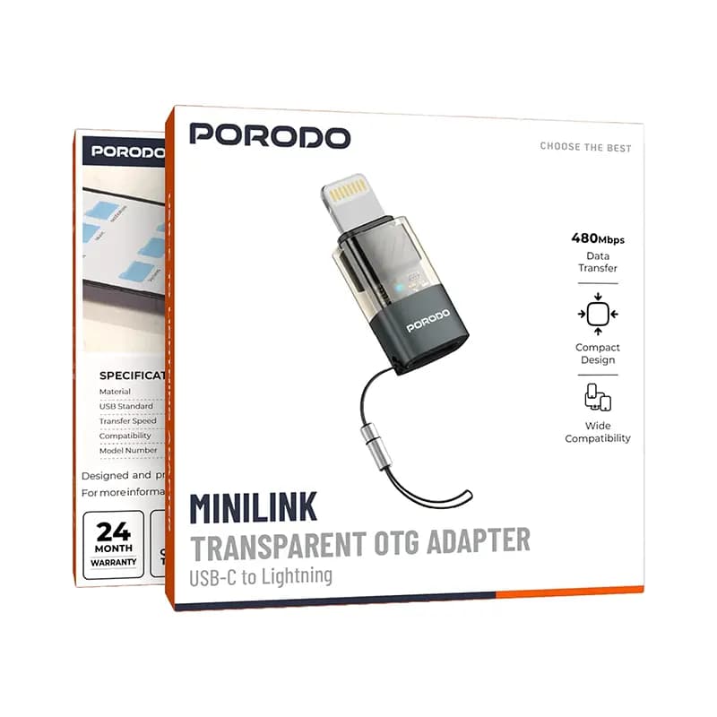 تبدیل OTG پرودو مدل PORODO PDCTOL50GY — تصویر ۶
