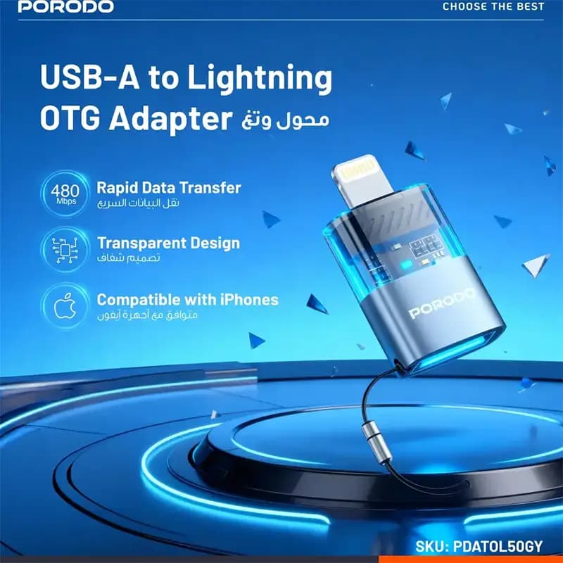 تبدیل OTG پرودو مدل PORODO PDATOL50GY — تصویر ۵