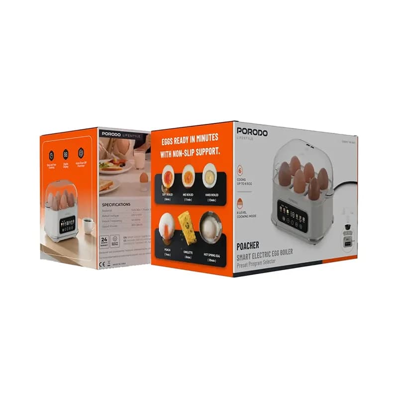 تخم مرغ پز برقی پرودو مدل PORODO PDLFSTEB808WH — تصویر ۵