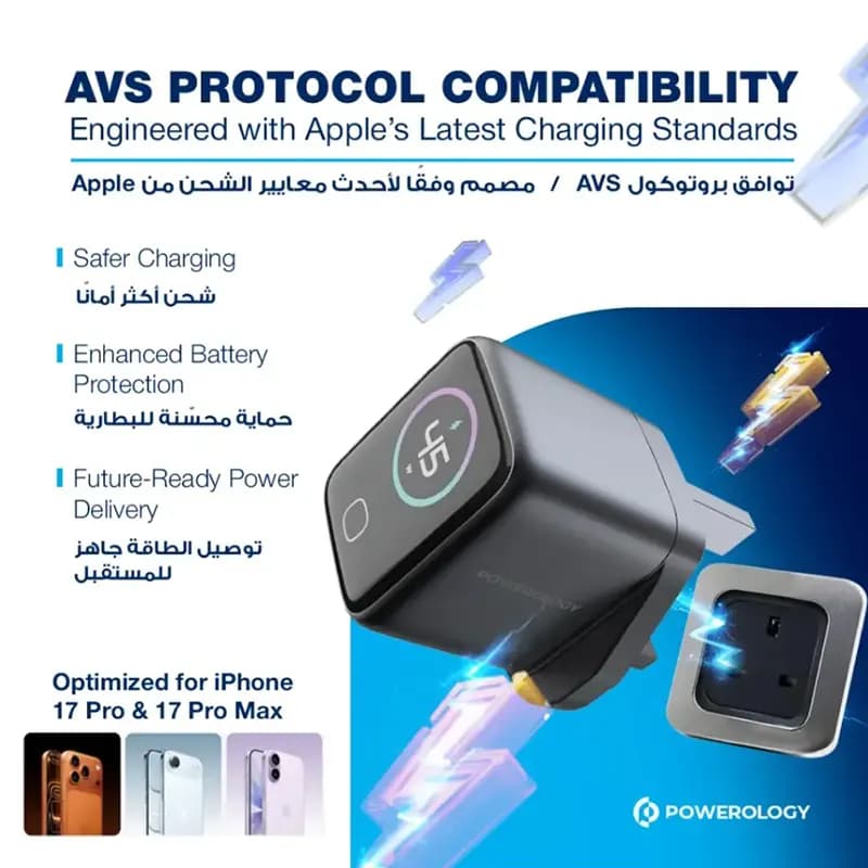 شارژر دیواری پاورولوژی مدل POWEROLOGY PWCUQC070GY — تصویر ۶