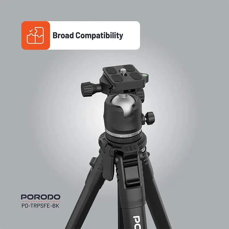 سه پایه دوربین پرودو مدل PORODO PD-TRPSFE-BK — تصویر ۵